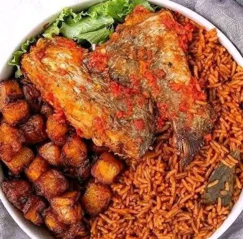 Jollof rice with chicken